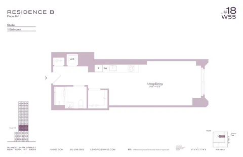 $5,700 | 18 West 55th Street, Unit 10B | Midtown Central