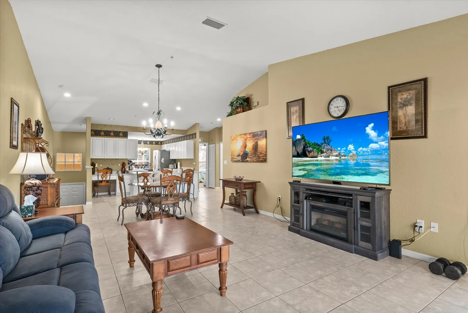 a bedroom with a bed and furniture