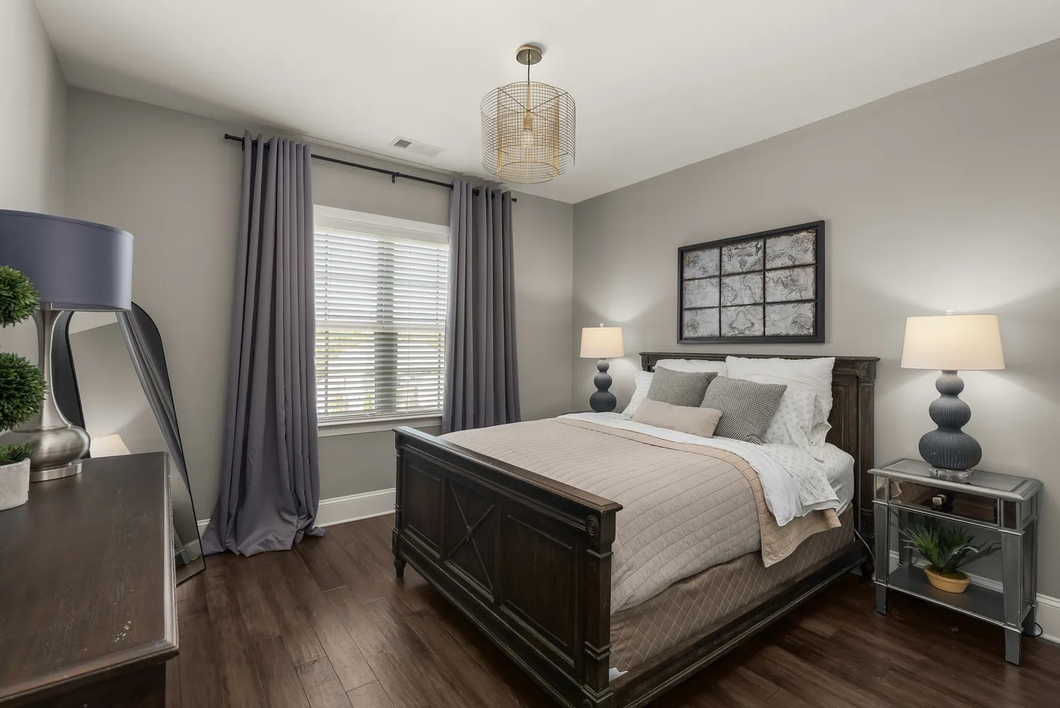 a view of a outdoor space and trees in the background