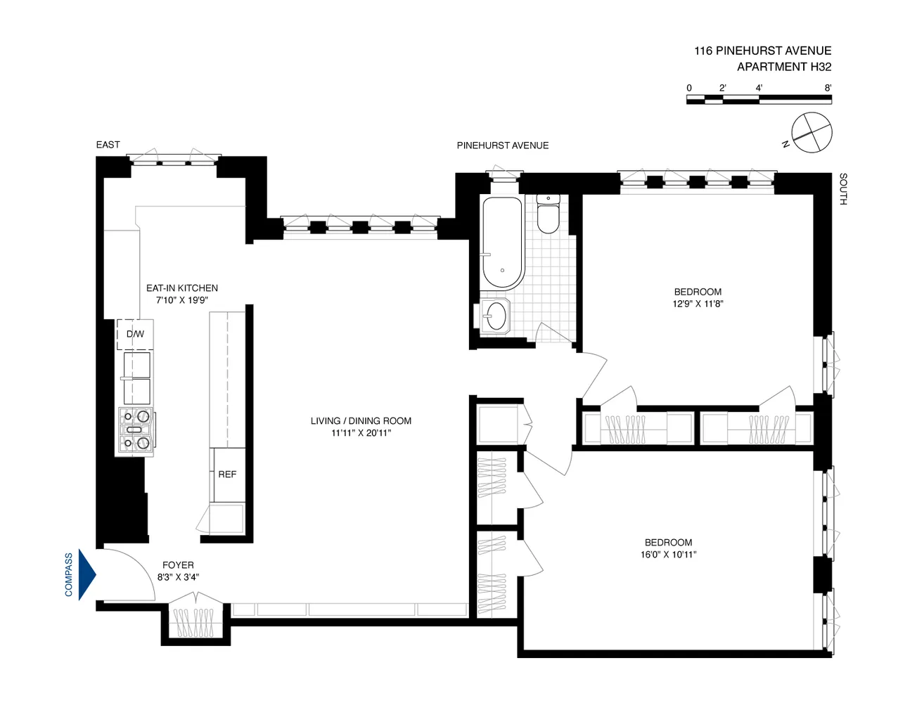 $675,000 | 116 Pinehurst Avenue, Unit H32 | Hudson Heights