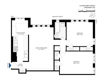 $675,000 | 116 Pinehurst Avenue, Unit H32 | Hudson Heights