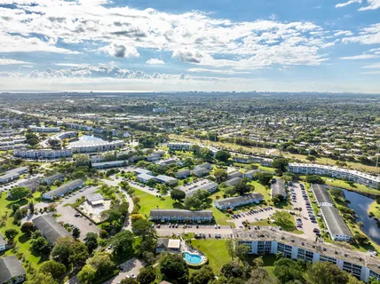 an aerial view of multiple house