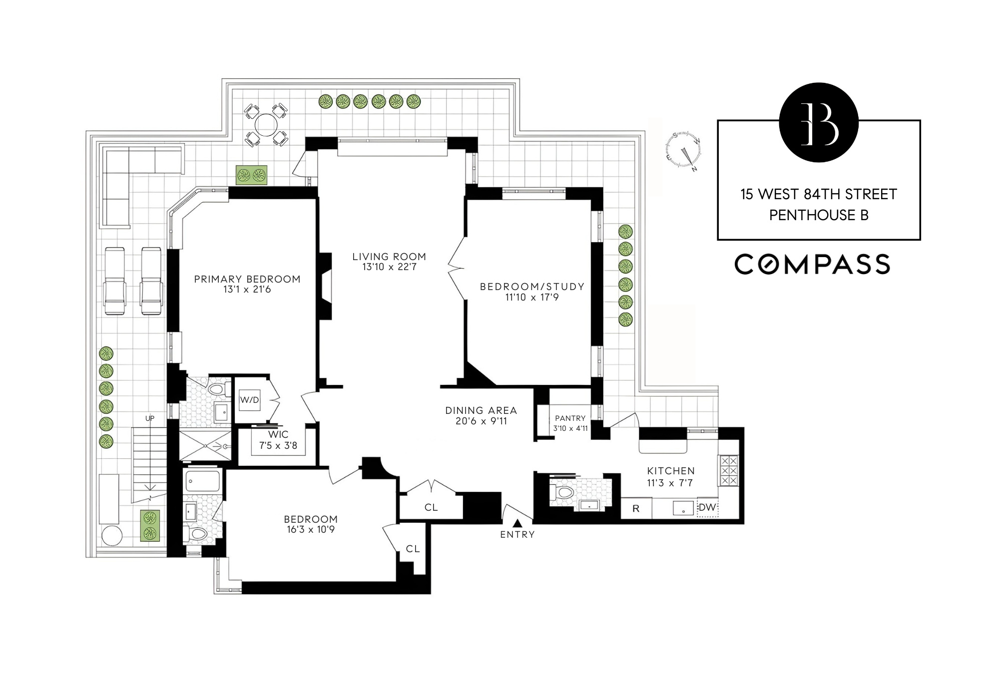 15 West 84th Street, Unit PHB Manhattan, NY 10024 - Photo 14 of 15 a view of kitchen