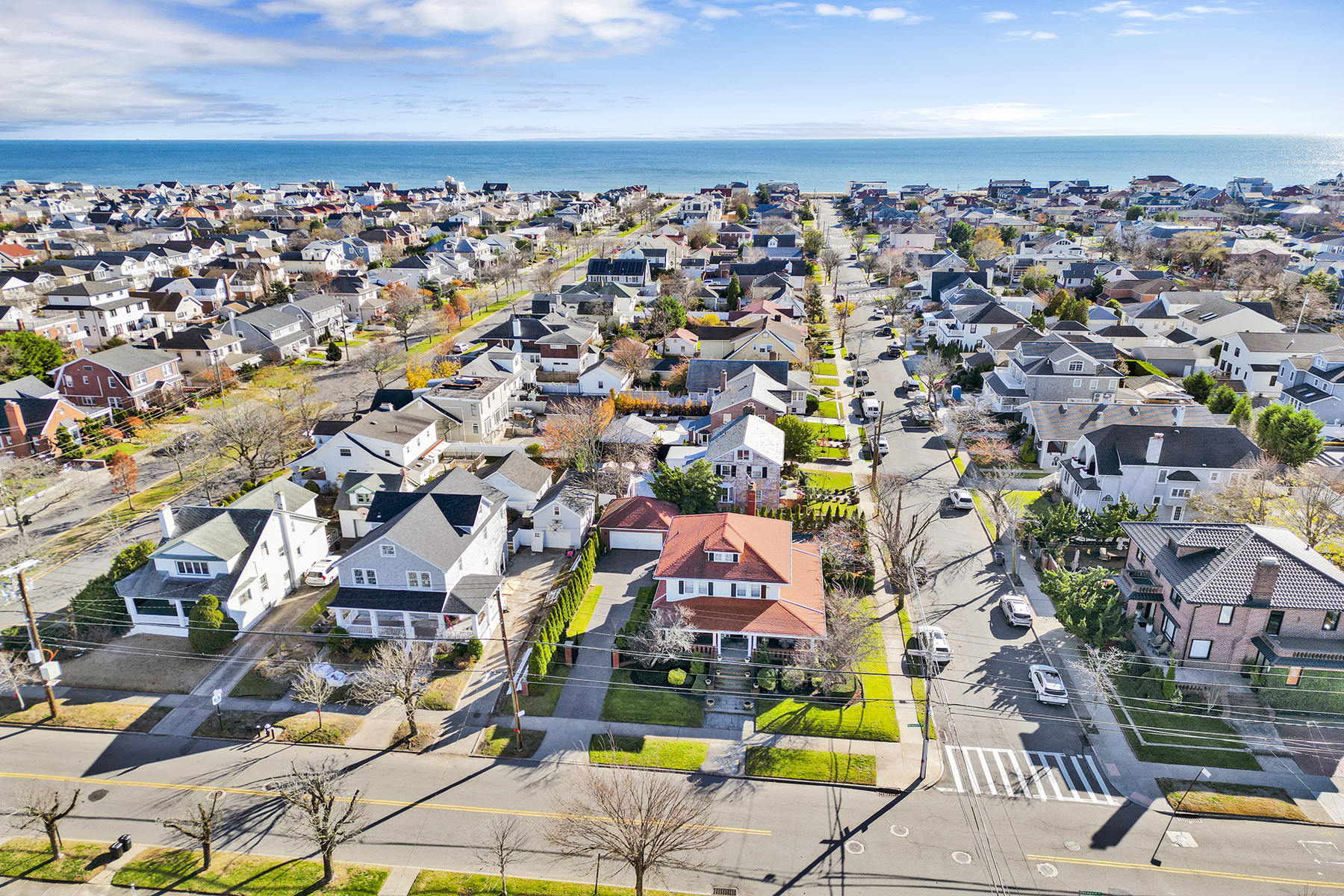 142-15 Newport Avenue Queens, NY 11694 - Photo 54 of 72 an aerial view of residential building and swimming pool