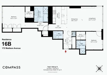 $2,395,000 | 172 Madison Avenue, Unit 16B | Midtown South
