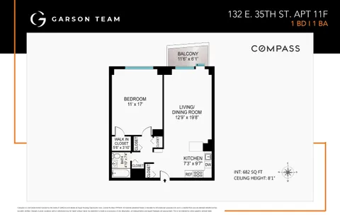 $799,000 | 132 East 35th Street, Unit 11F | Murray Hill