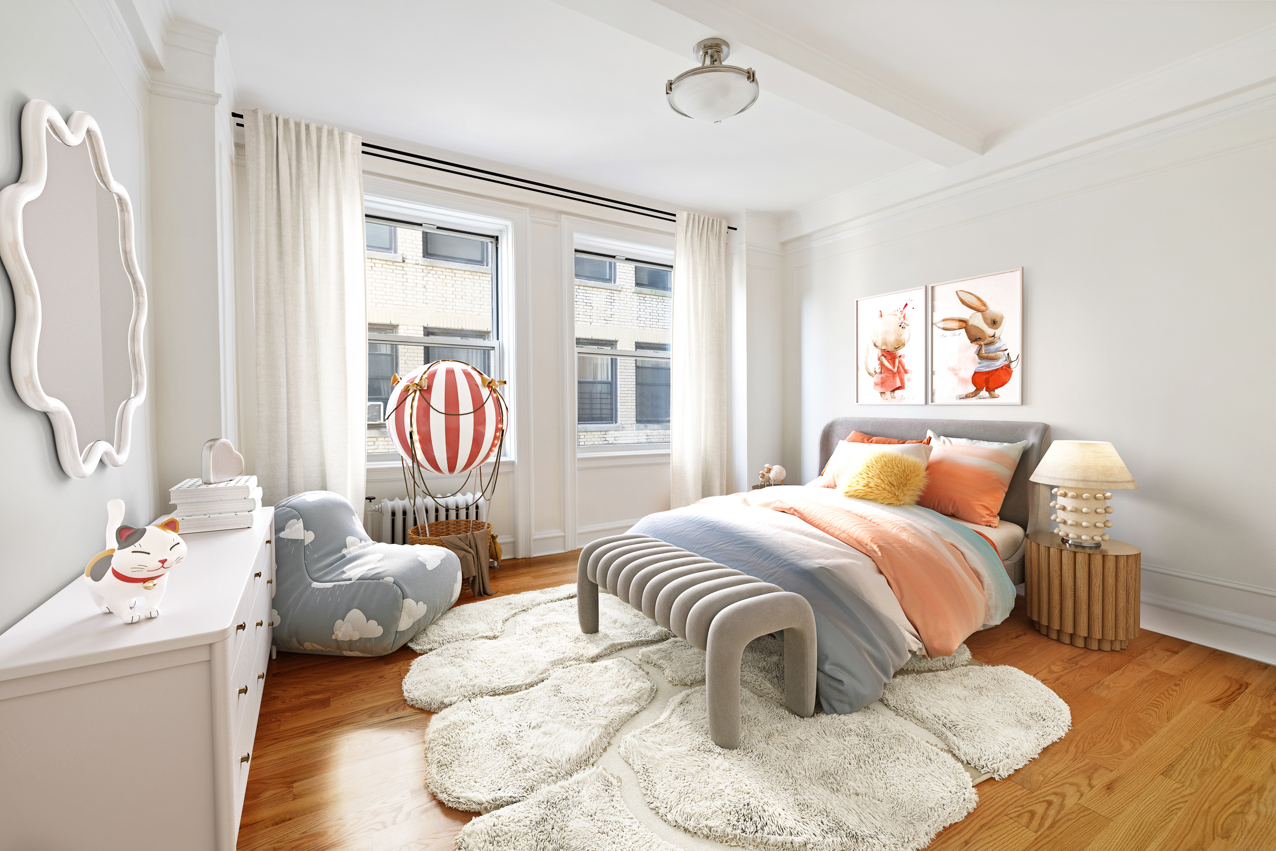 240 West 98th Street, Unit 7D Manhattan, NY 10025 - Photo 4 of 14 a bedroom with a bed and a window