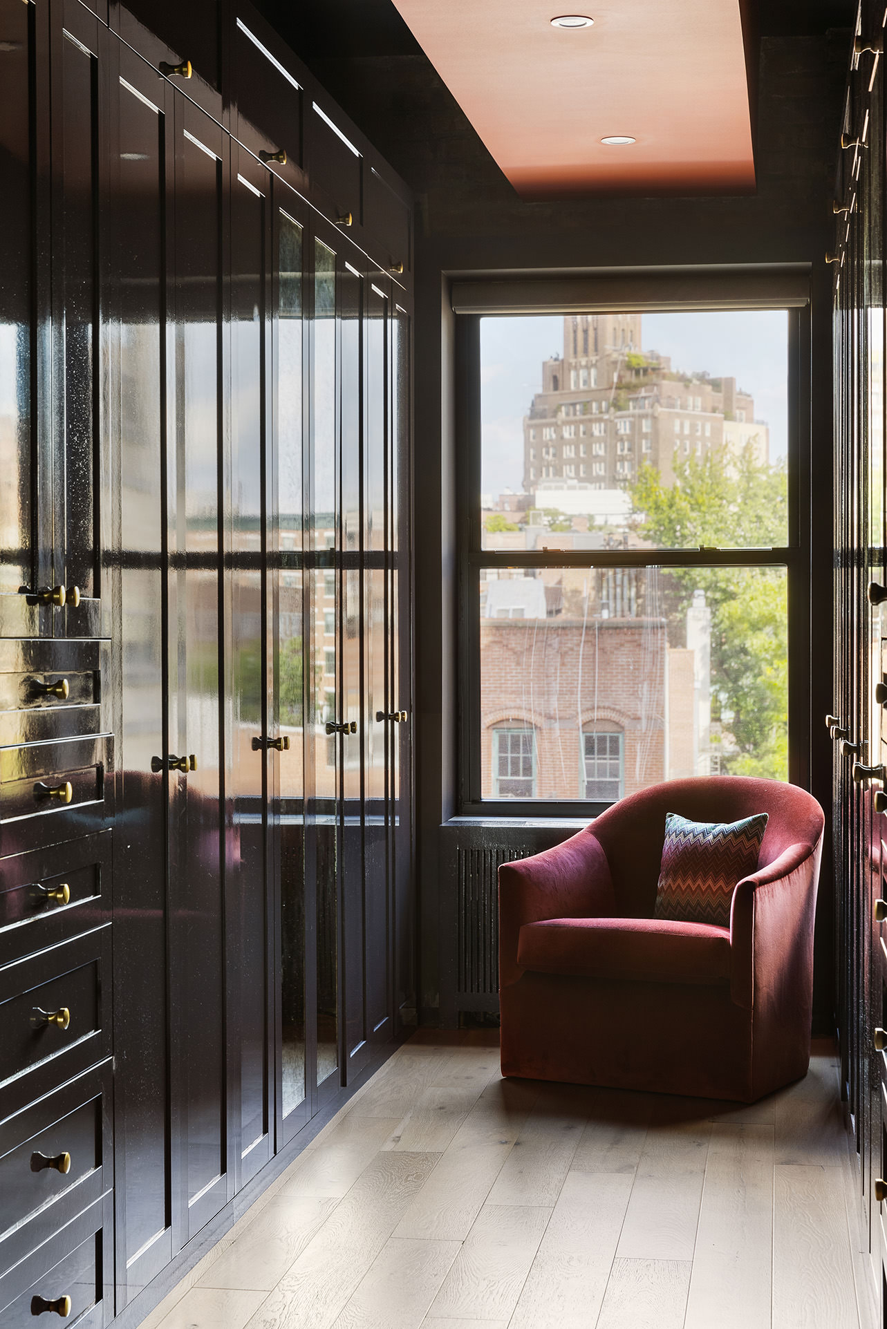 380 West 12th Street, Unit 6CD Manhattan, NY 10014 - Photo 10 of 19 a living room with furniture tv and floor to ceiling window