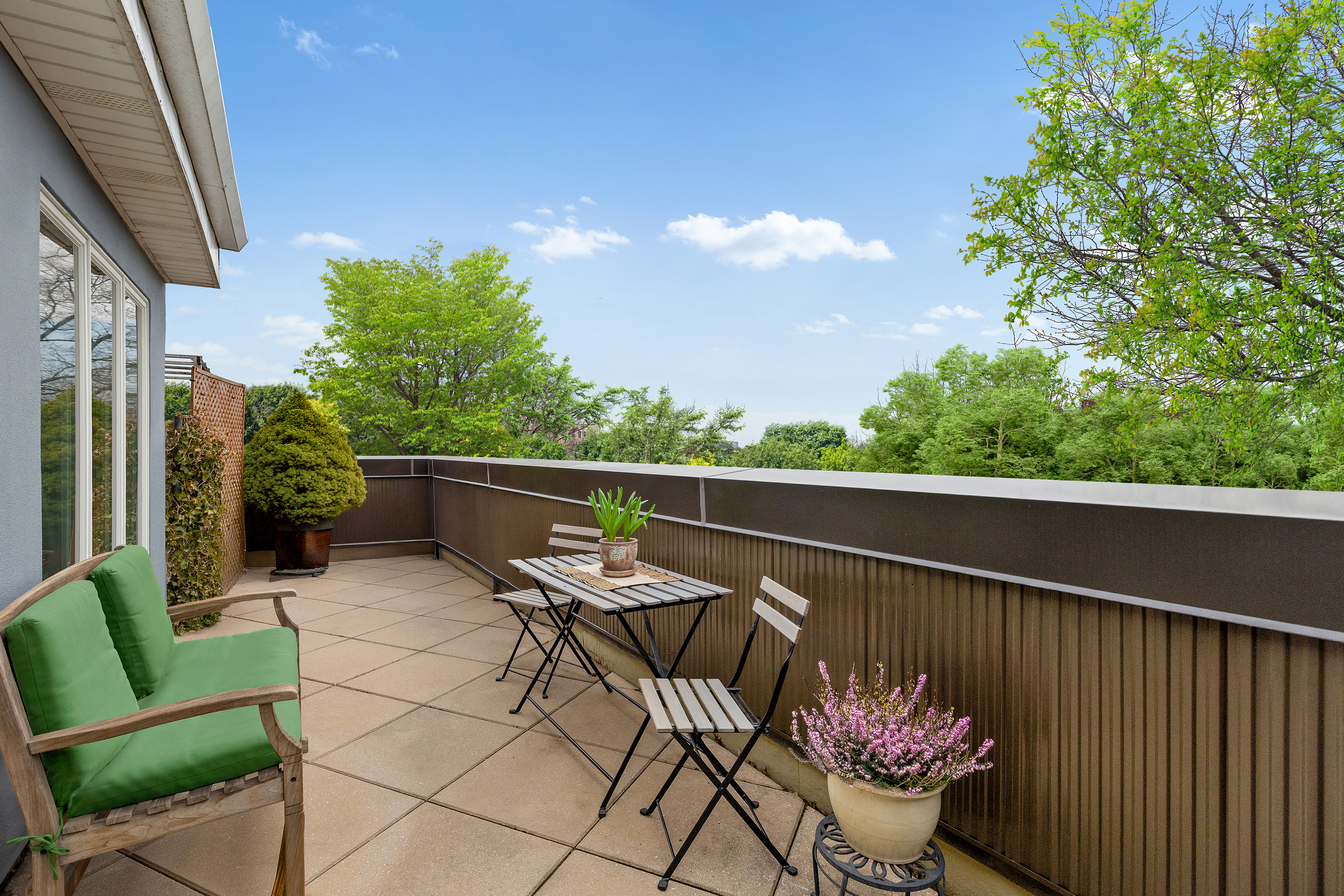 1139 Prospect Avenue, Unit 4G Brooklyn, NY 11218 - Photo 9 of 11 a view of a chairs and table in the balcony