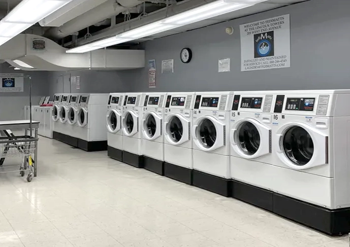 205 West End Avenue, Unit 1E Manhattan, NY 10023 - Photo 8 of 16 a utility room with stainless steel appliances