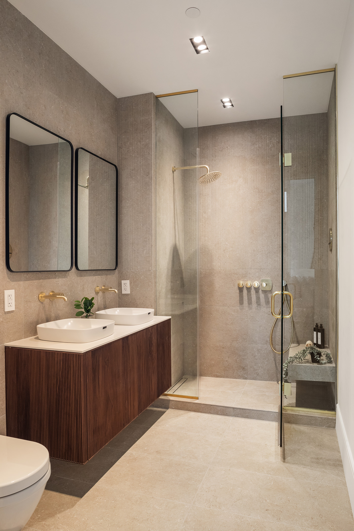 28 Herbert Street, Unit 4A Brooklyn, NY 11222 - Photo 3 of 12 a bathroom with a sink a toilet and shower