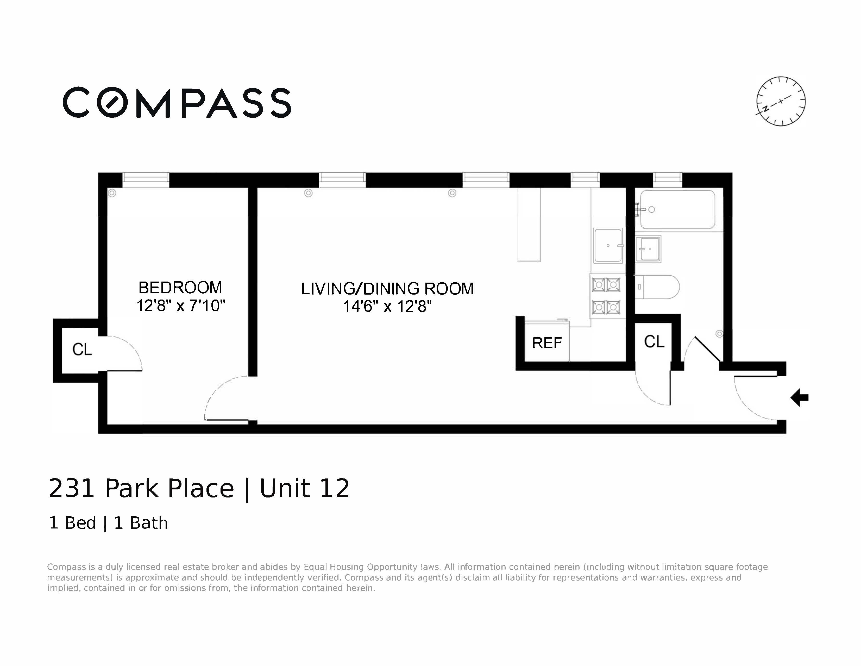 231 Park Place, Unit 12 Brooklyn, NY 11238 - Photo 18 of 18 a picture of a park with an bench