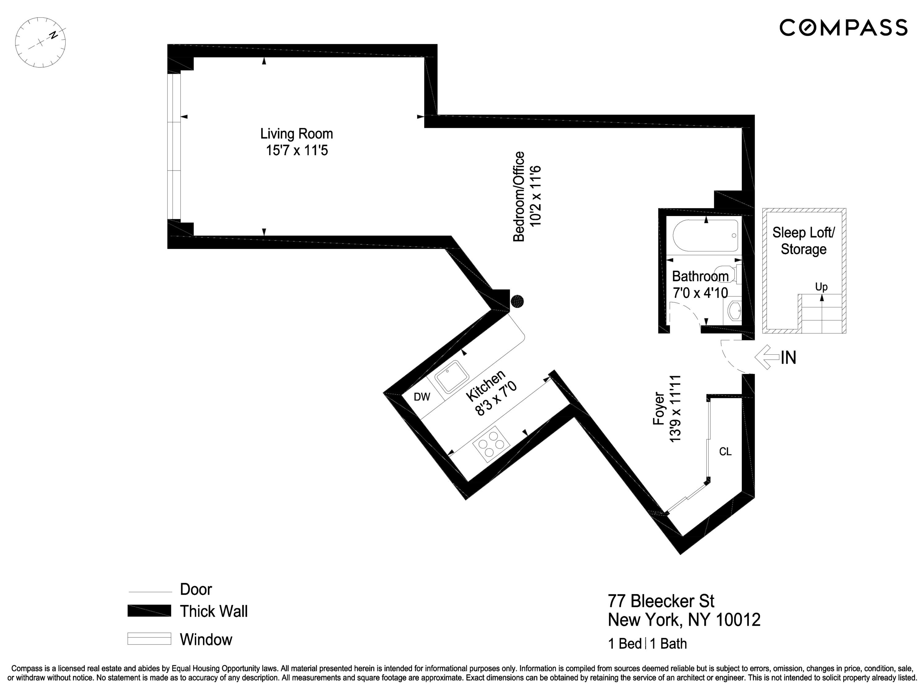 77 Bleecker Street, Unit 819 Manhattan, NY 10012 - Photo 9 of 9 Gallery Image 9