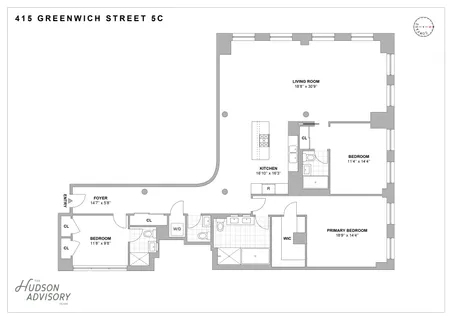 $6,250,000 | 415 Greenwich Street, Unit 5C | TriBeCa