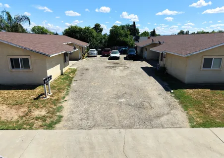 a view of a house with a patio
