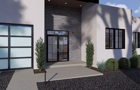 a view of a entryway of a house