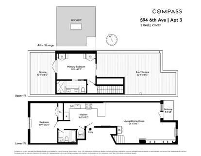 $1,495,000 | 594 6th Avenue, Unit 3 | Park Slope