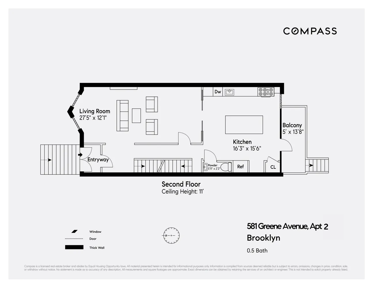 $12,000 | 581 Greene Avenue, Unit 2 | Bedford-Stuyvesant