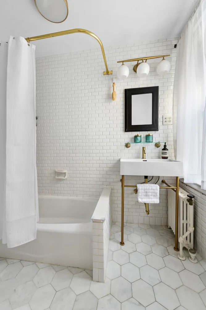 front view of a building with a street