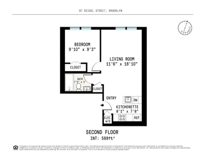 $677,000 | 97 Seigel Street, Unit 2R | Williamsburg