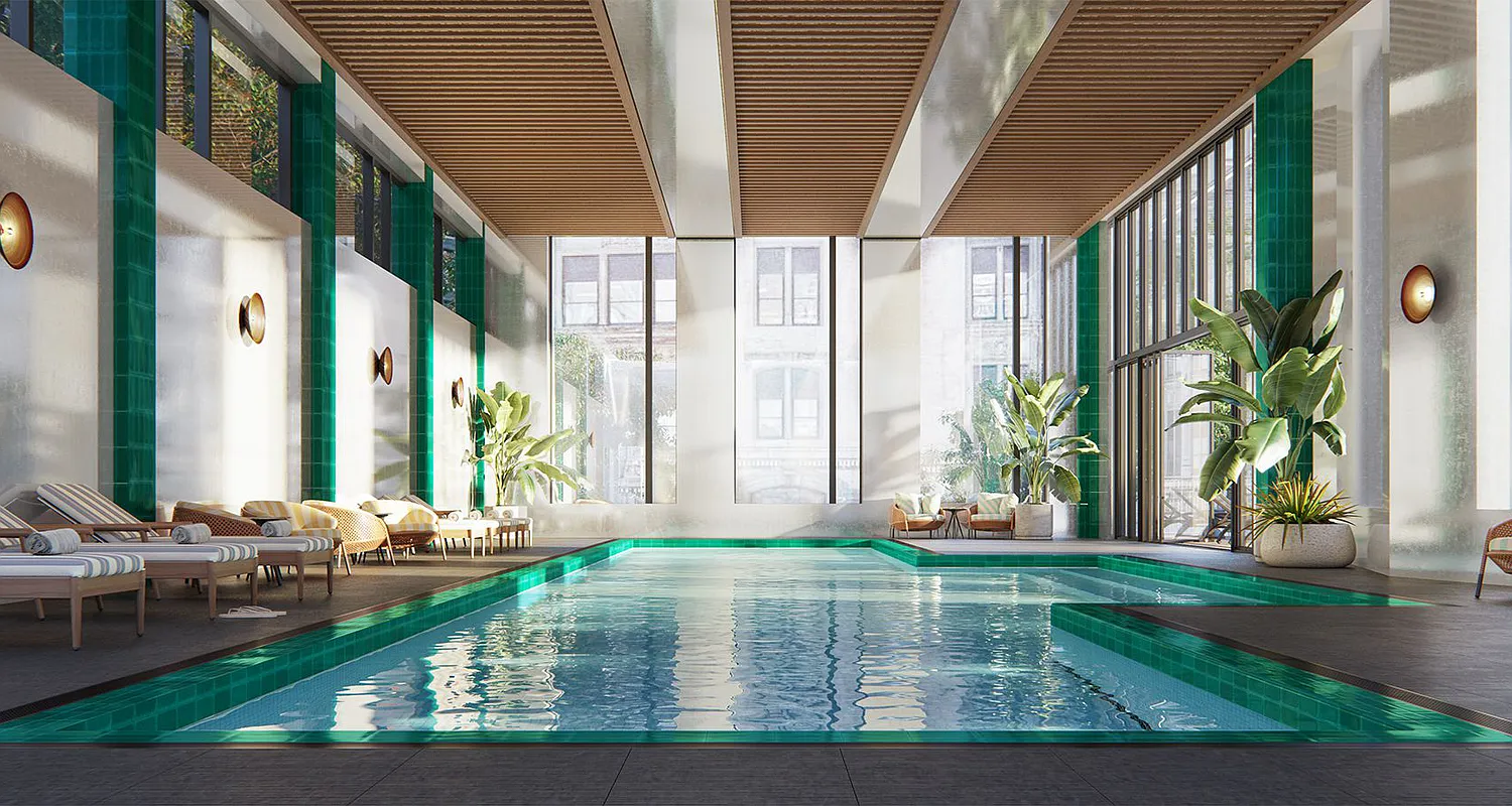11 Hoyt Street, Unit 42C Brooklyn, NY 11201 - Photo 9 of 15 a view of swimming pool with patio