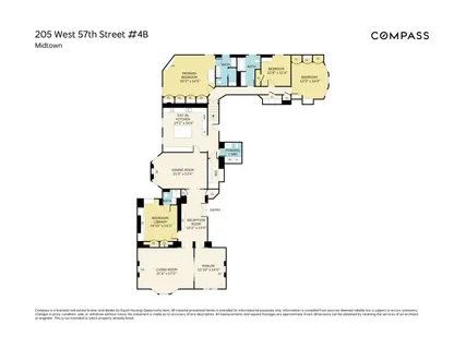 $6,499,000 | 205 West 57th Street, Unit 4B | Midtown Central