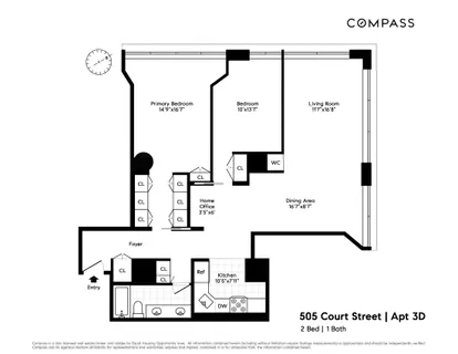 $1,499,000 | 505 Court Street, Unit 3D | Carroll Gardens