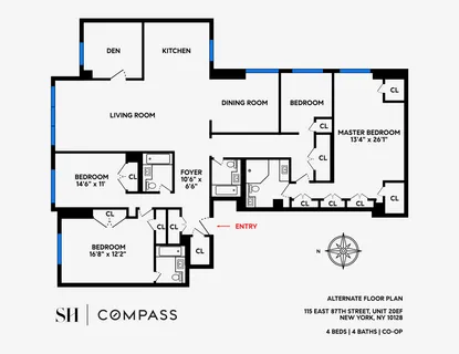 $3,525,000 | 115 East 87th Street, Unit 20EF | Upper East Side