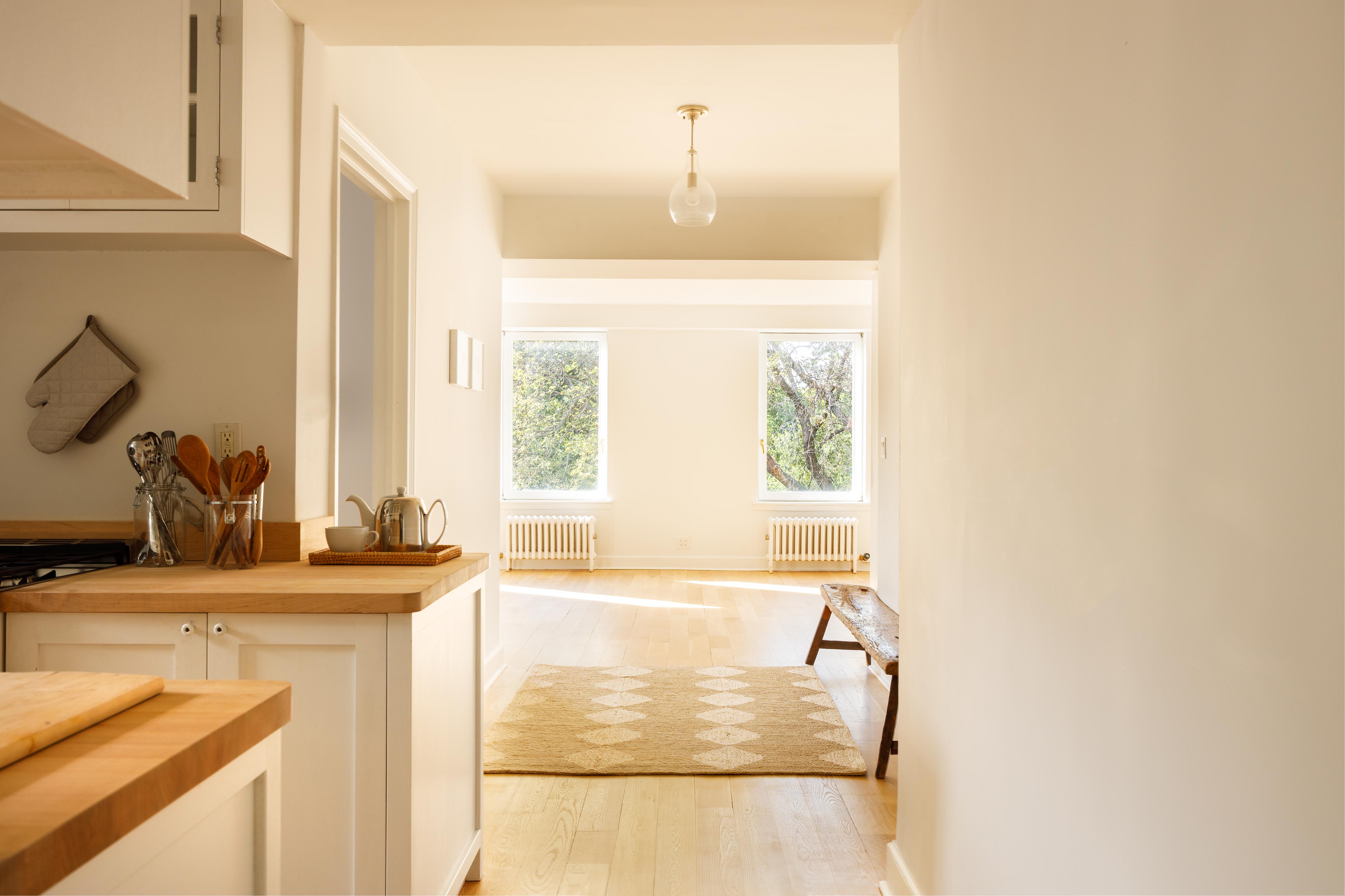 131 Avenue B, Unit 5C Manhattan, NY 10009 - Photo 10 of 18 a bathroom with a sink and a mirror