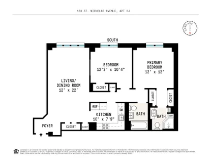 $865,000 | 163 St Nicholas Avenue, Unit 2J | Harlem