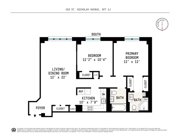 $865,000 | 163 St Nicholas Avenue, Unit 2J | Harlem