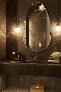 a view of staircase with mirror