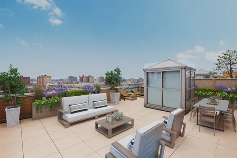 a outdoor space with furniture