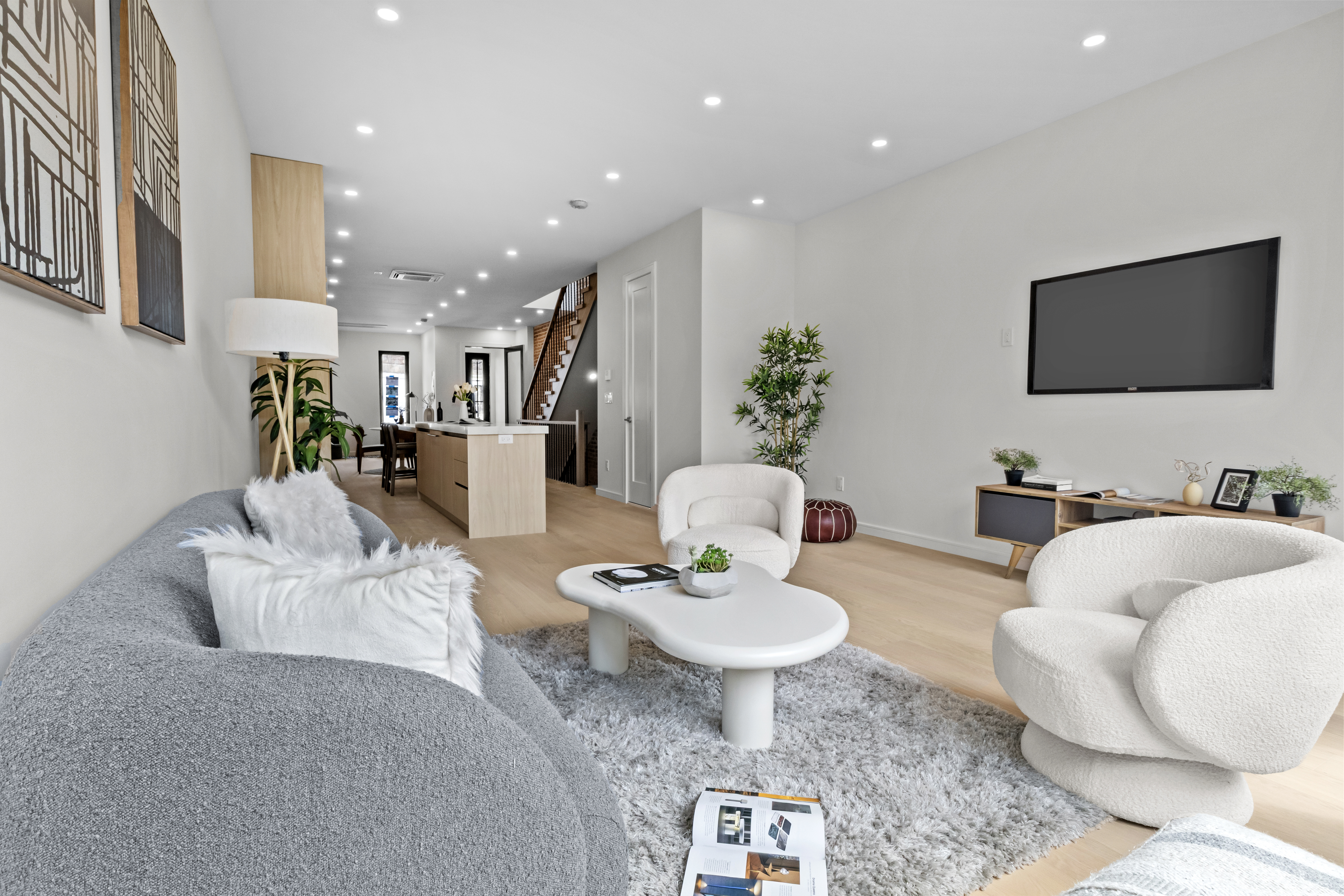 320 10th Street Brooklyn, NY 11215 - Photo 7 of 27 a living room with furniture and a flat screen tv