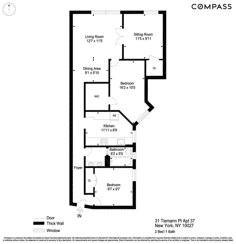 $825,000 | 31 Tiemann Place, Unit 37 | Morningside Heights