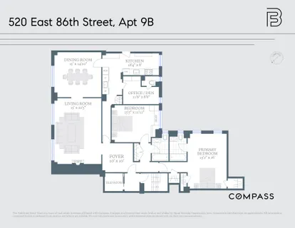 $1,895,000 | 520 East 86th Street, Unit 9B | Upper East Side