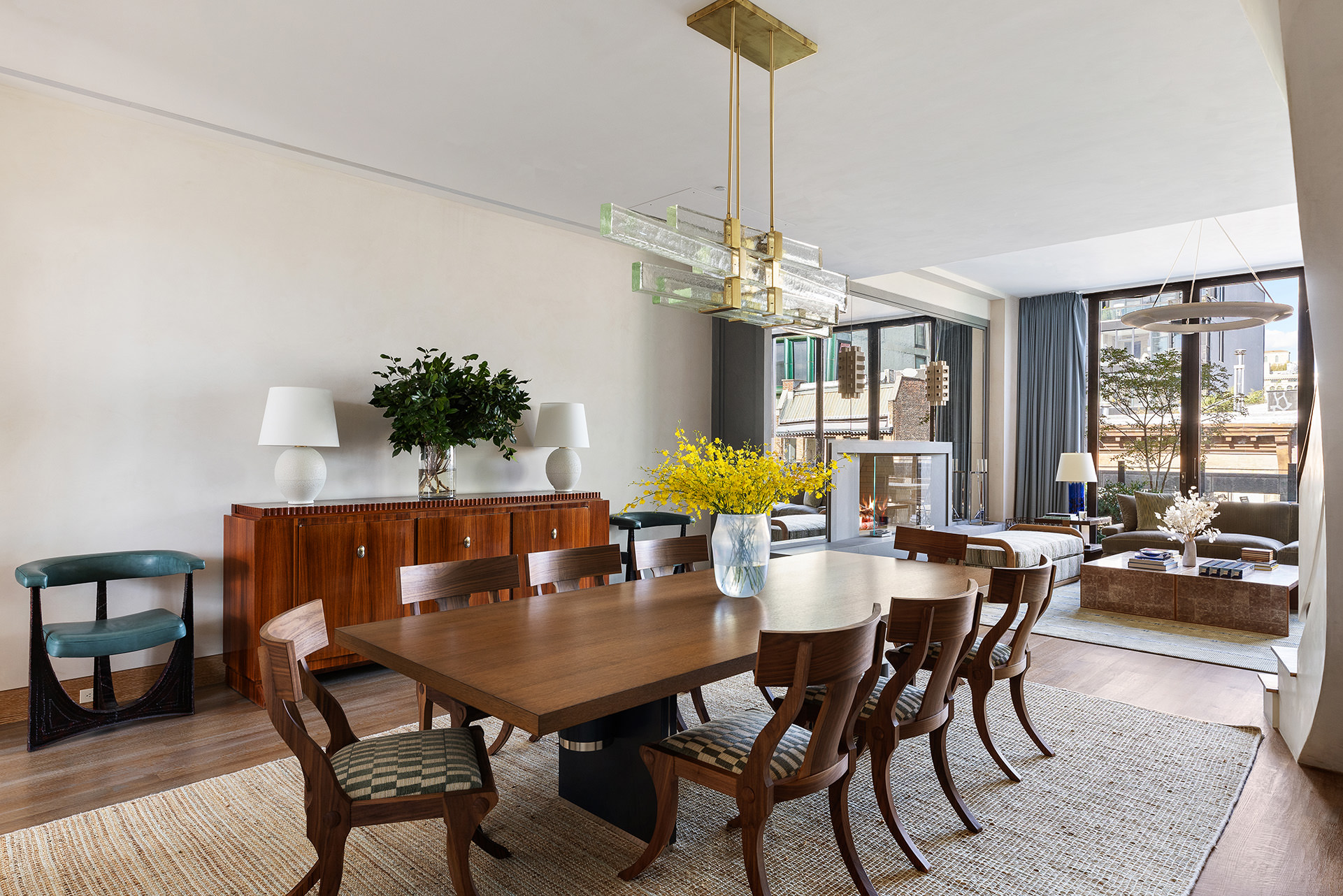 25 Bond Street, Unit PHW Manhattan, NY 10012 - Photo 6 of 34 a view of a dining room with furniture and window
