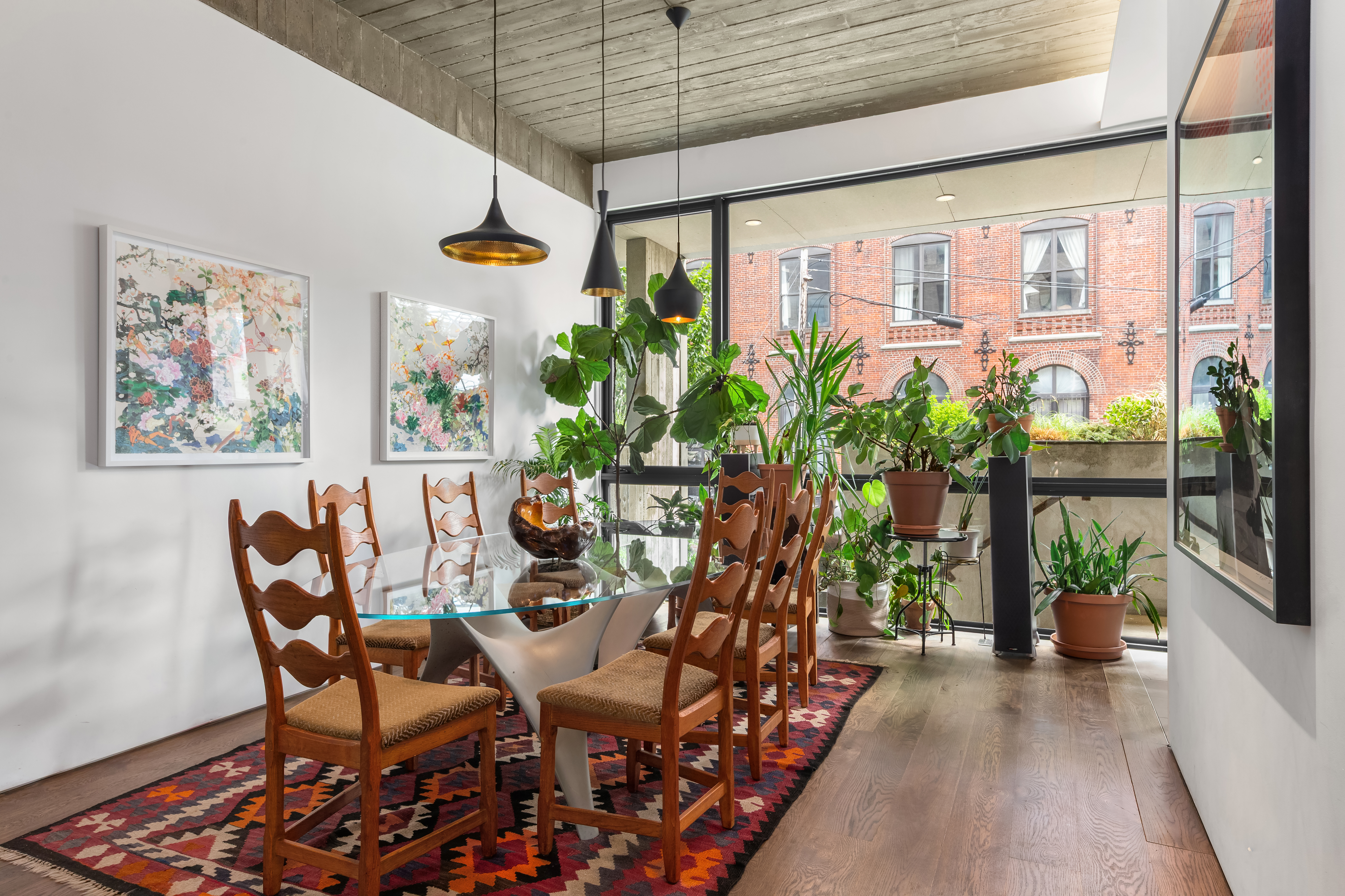 57 South 4th Street, Unit TH Brooklyn, NY 11249 - Photo 7 of 23 a dining room with furniture window and wooden floor