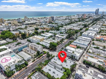 an aerial view of a city