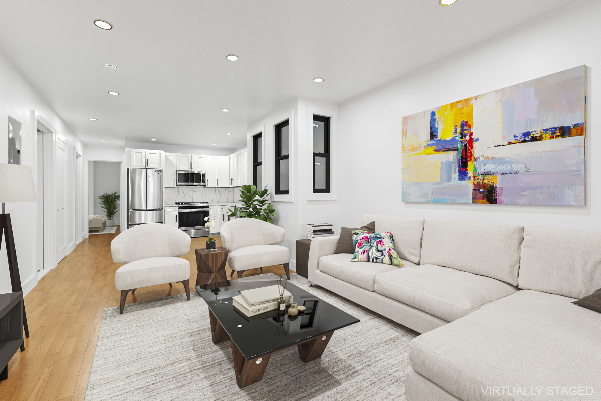 82 7th Avenue, Unit 4 Brooklyn, NY 11217 - Photo 2 of 10 a living room with furniture and a couch