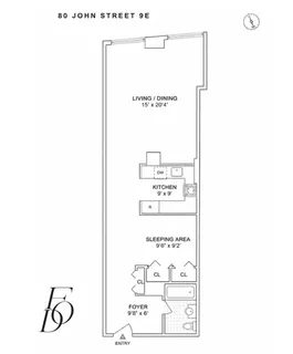 $699,000 | 80 John Street, Unit 9E | Financial District