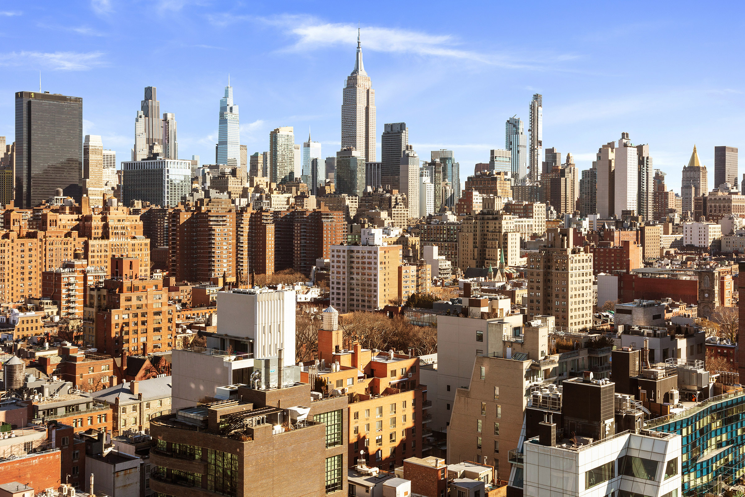 500 West 18th Street, Unit EAST 19E Manhattan, NY 10011 - Photo 5 of 18 a view of a city with tall buildings