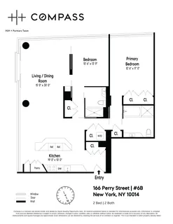 $3,500,000 | 166 Perry Street, Unit 6B | West Village