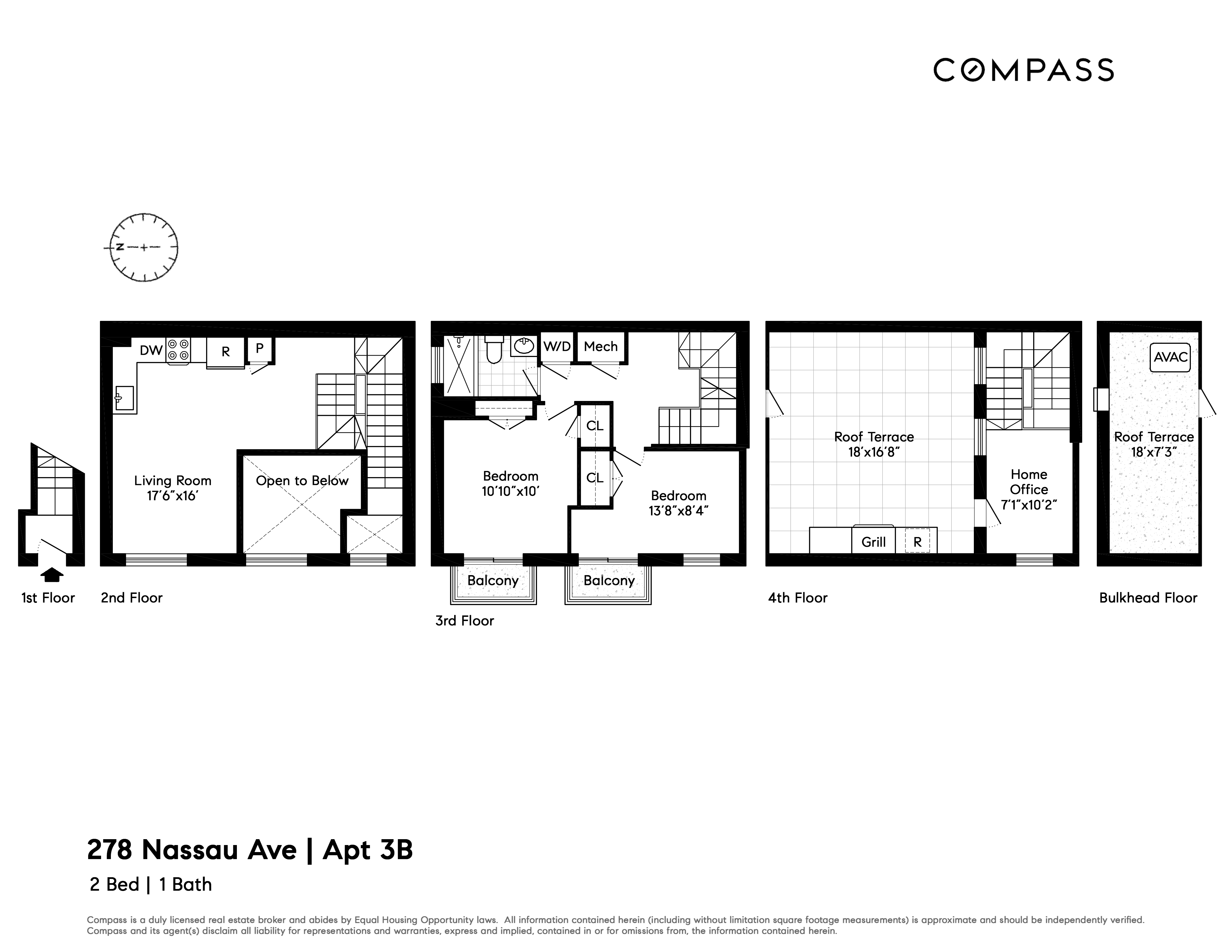 278 Nassau Avenue, Unit 3B Brooklyn, NY 11222 - Photo 12 of 12 a picture of a floor plan