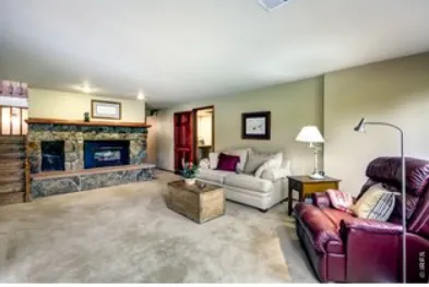 a view of a chairs and table in patio