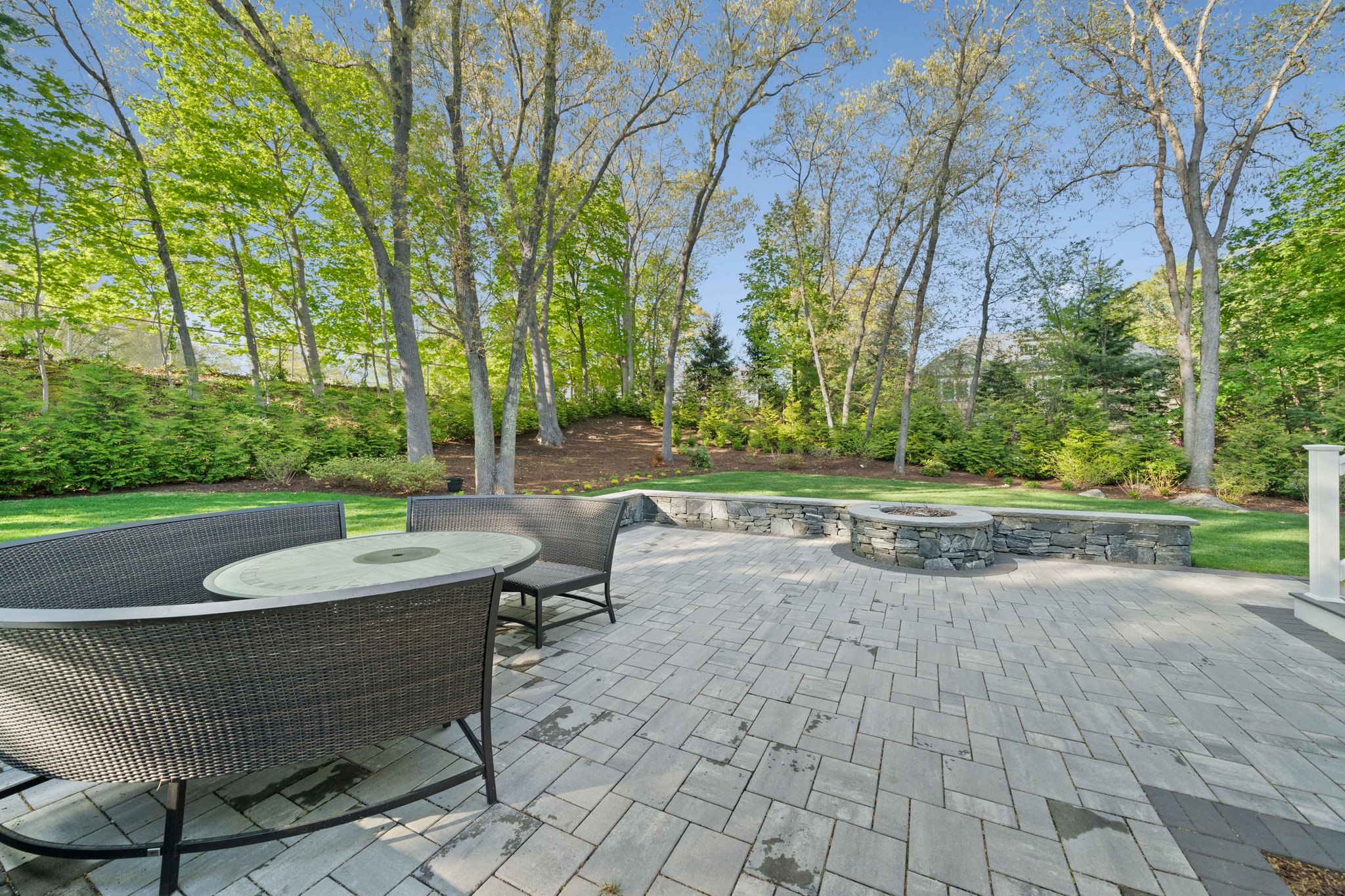 241 Lowell Road Wellesley, MA 02481 - Photo 72 of 85 a view of a patio with a yard