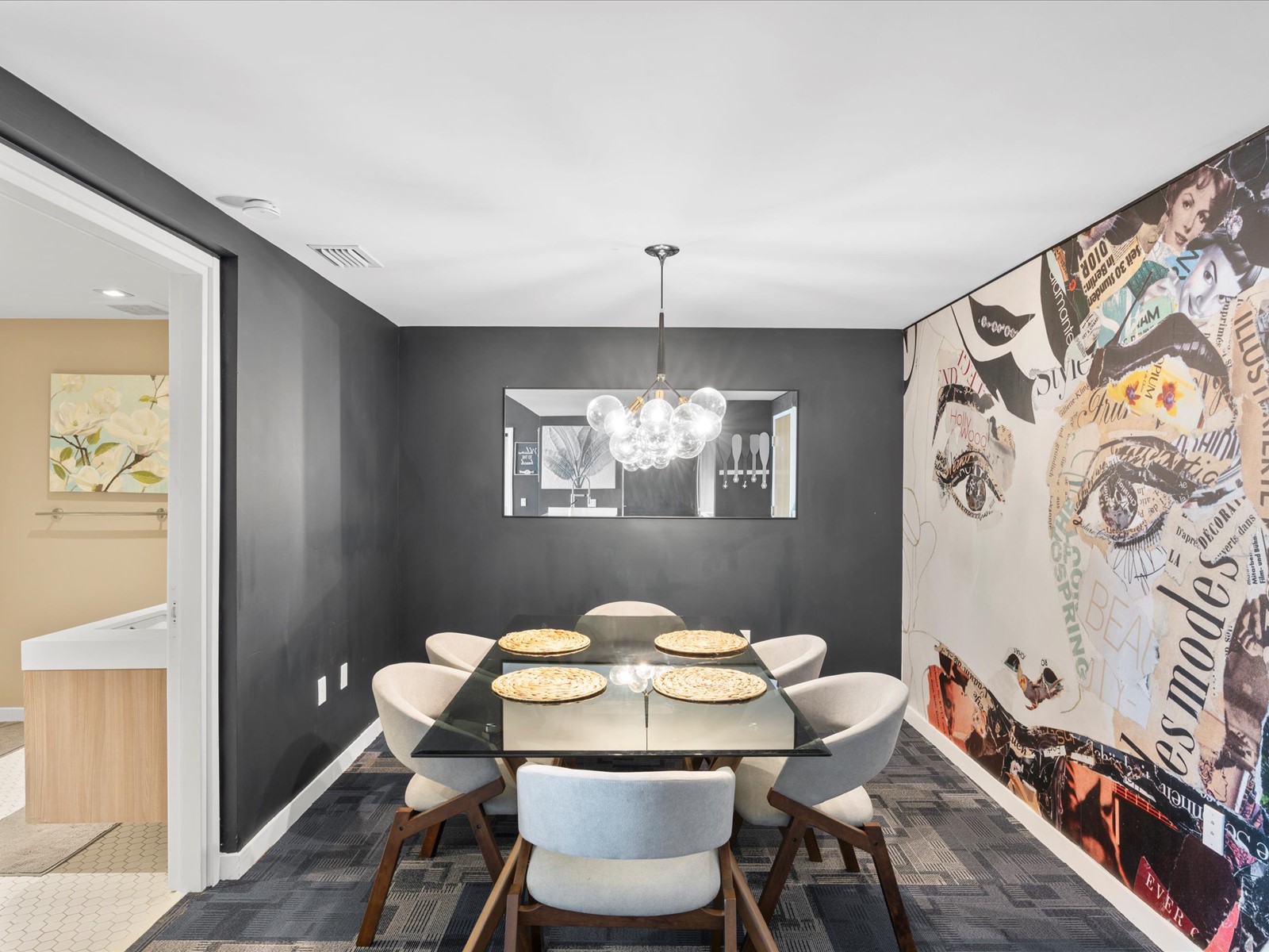 401 North Birch Road, Unit 603 Fort Lauderdale, FL 33304 - Photo 7 of 16 a view of a dining room with furniture and wooden floor