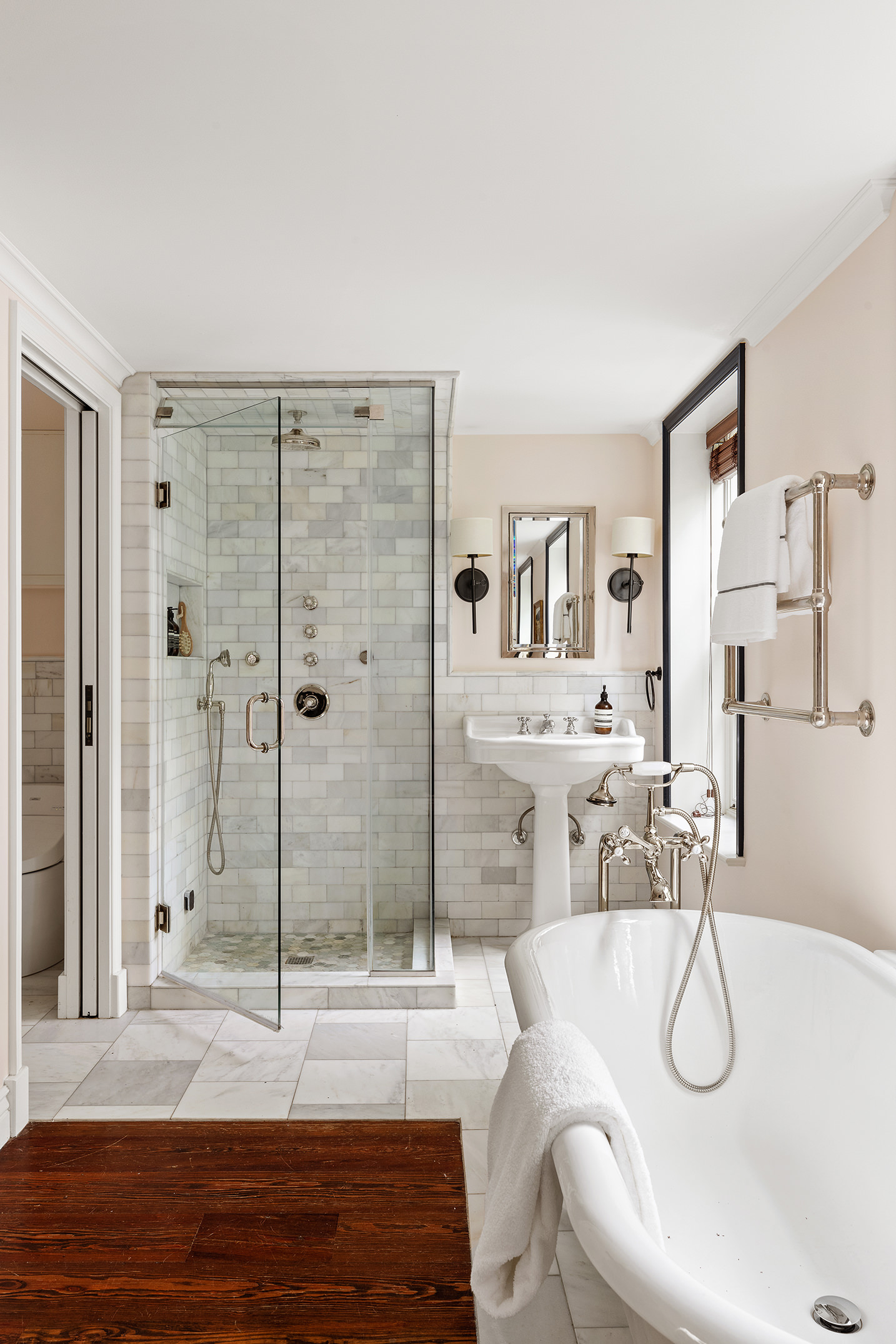 439 Sackett Street Brooklyn, NY 11231 - Photo 21 of 25 a living room with furniture and a wooden floor