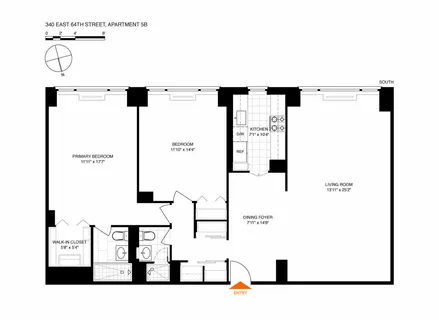 $1,550,000 | 340 East 64th Street, Unit 5B | Lenox Hill