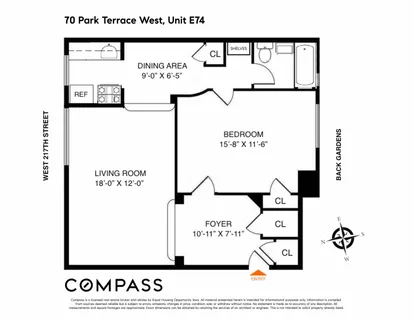 $360,000 | 70 Park Terrace West, Unit E74 | Inwood